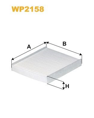 Filter, cabin air, WIX FILTERS WP2158