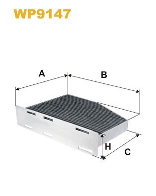 Filter, cabin air, WIX FILTERS WP9147